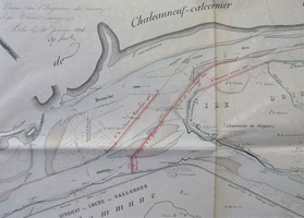 Map (Roquemaure to Avignon, 1848)