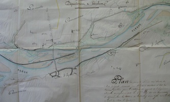 Map (St-Marcel-d'Ardèche to Mondragon, 1847)
