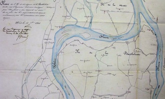 Map (Roquemaure, 1841)