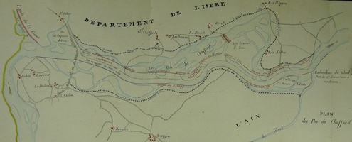 Map (Cordon to Glandieu, 1843)