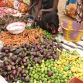 Légumes vendus au marché hebdomadaires de Téssékéré