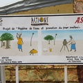 Panneau SOS Sahel installé dans le centre de Widou Thiengoly