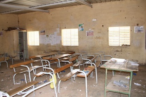 Salle de classe de l'école de Widou