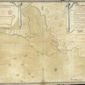 Plan géométrique du petit cul de sac de la Guadeloupe avec partie de la coste de l'isle et de la grande Terre