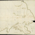 Plan de la baie et du Port-à-Pitre de la Guadeloupe par Mr de Trobriant, lieutenant de vaisseau, où sont marqués les différentes sondes des passes