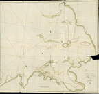 Plan de la baie et du Port-à-Pitre de la Guadeloupe par Mr de Trobriant, lieutenant de vaisseau, où sont marqués les différentes sondes des passes