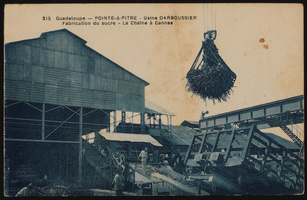 Pointe-à-Pitre - Usine Darboussier, Fabrication du sucre - La chaîne à Cannes