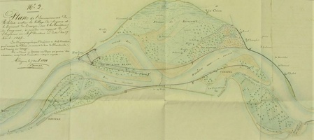 Map (Soyons to torrent Turzon, 1846)