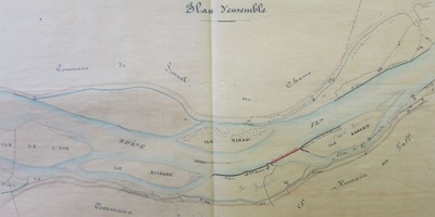 Map (St-Romain-en-Gal, 1854)