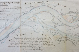 Map (Etoile-sur-Rhône to La Voulte, 1841)