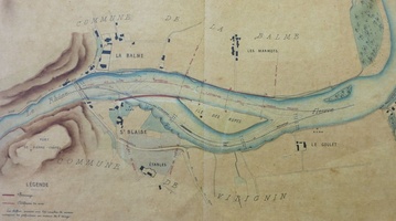 Map/Cross section/Long profile (Virignin, 1866-1870)