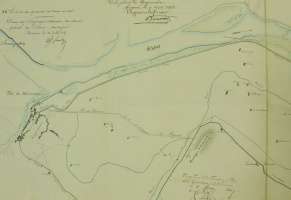 Map (Roquemaure, 1845)