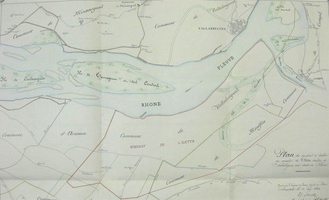 Map (Vallabrègues, 1844)