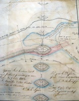Map/Cross section (Pont-St-Esprit, 1812)