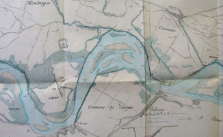 Map (Mornas to Mondragon, 1858)