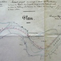 Map/Long profile/Cross section (Tournon to Isère confluence, 1846-1848)