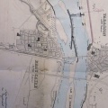 Map/Cross section (Vallabrègues to Beaucaire, 1855)