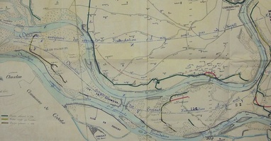 Map (Chusclan to Sorgues, 1856)