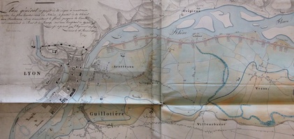 Map/Long profile (Jons to Pierre-Bénite, 1837)