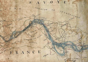 Map (Cressin to St-Genix-sur-Guiers, 1831)