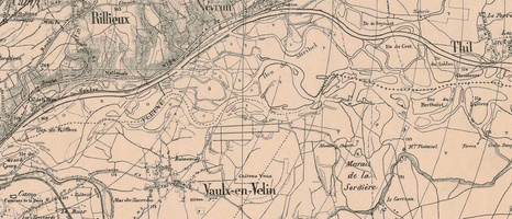 Map (Nievroz to Irigny, 1875)