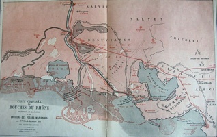 Map (Beaucaire to the sea, 1866)