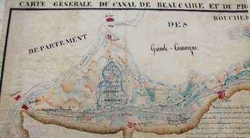 Map (Beaucaire to the sea, 1823)