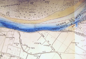 Map/Bathymetry (Lyon to the sea, 1874-1876)