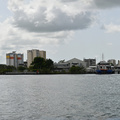 Vue de la gare maritime de PaP depuis la mer 