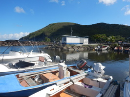 Vue du port de Deshaies en 2023