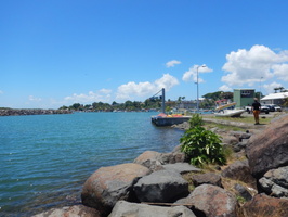 Vue du port de Sainte-Rose en 2023