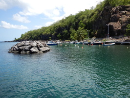 Vue du port de Vieux-Fort en 2023