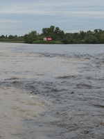 Mesure pendant la chasse de barrages de l'Isere
