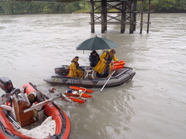 Intercomparaison Adcp, radar, en aval du barrage de Genissiat sur le Rhone