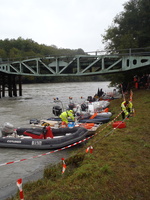 Intercomparaison Adcp, radar, en aval du barrage de Genissiat sur le Rhone