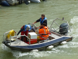 Intercomparaison Adcp, radar, en aval du barrage de Genissiat sur le Rhone
