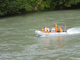 Intercomparaison Adcp, radar, en aval du barrage de Genissiat sur le Rhone