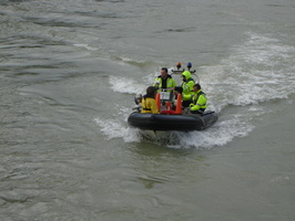 Intercomparaison Adcp, radar, en aval du barrage de Genissiat sur le Rhone