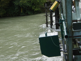 Intercomparaison Adcp, radar, en aval du barrage de Genissiat sur le Rhone
