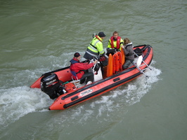 Intercomparaison Adcp, radar, en aval du barrage de Genissiat sur le Rhone