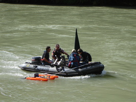 Intercomparaison Adcp, radar, en aval du barrage de Genissiat sur le Rhone