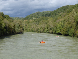 Intercomparaison Adcp, radar, en aval du barrage de Genissiat sur le Rhone