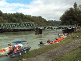 Intercomparaison Adcp, radar, en aval du barrage de Genissiat sur le Rhone