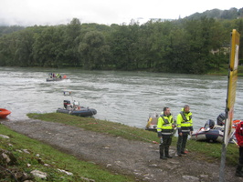 Intercomparaison Adcp, radar, en aval du barrage de Genissiat sur le Rhone