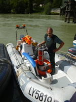 Intercomparaison Adcp, radar, en aval du barrage de Genissiat sur le Rhone