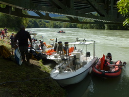 Intercomparaison Adcp, radar, en aval du barrage de Genissiat sur le Rhone