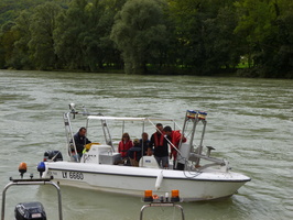 Intercomparaison Adcp, radar, en aval du barrage de Genissiat sur le Rhone