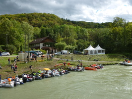 Intercomparaison Adcp, radar, en aval du barrage de Genissiat sur le Rhone