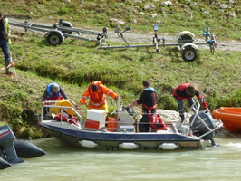 Intercomparaison Adcp, radar, en aval du barrage de Genissiat sur le Rhone