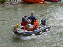 Intercomparaison Adcp, radar, en aval du barrage de Genissiat sur le Rhone
